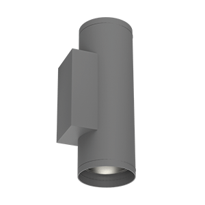 Светодиодный светильник VARTON архитекртурный Gutta Twin 2x20 Вт 4000 K IP67 60 градусов RAL7045 серый